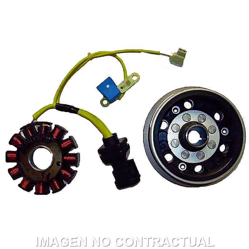 Volante Magnético 12 Polos Trifase 12V 170W (Motor Piaggio