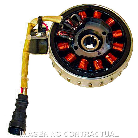 Volante Magnético 12 Polos Trifase 12V 165W (Motor Piaggio 50 2T Inyección