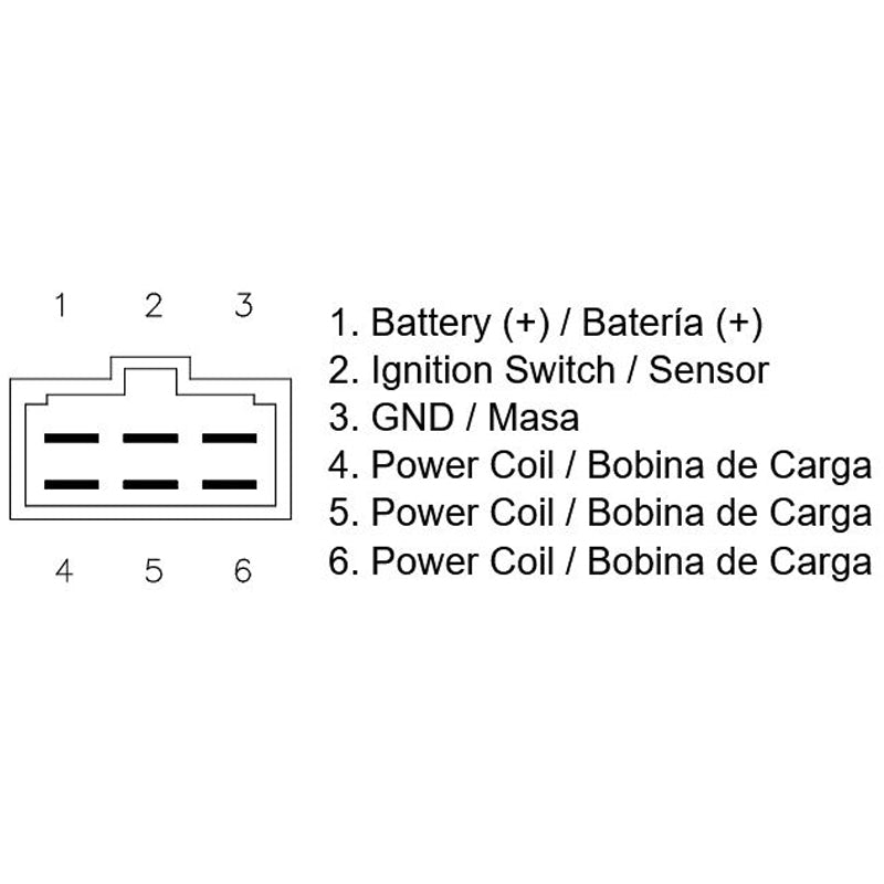 Regulador 12V - Trifase - CC - 6 Fastons - Con Sensor