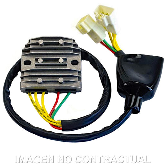 Regulador Honda VT Shadow 12V/50A - Tipo mosfe - Trifase - 5 cables - 2 conectores
