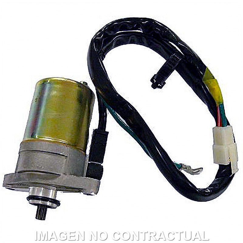 Motor Arranque 12V - 10 Dientes - Rotación Izquierda - Con Cable