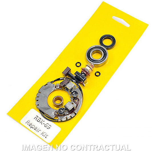 Kit revisión motor de arranque con portaescobillas - con 2 escobillas - con retén, cojinete y arandelas Cagiva-Ducati