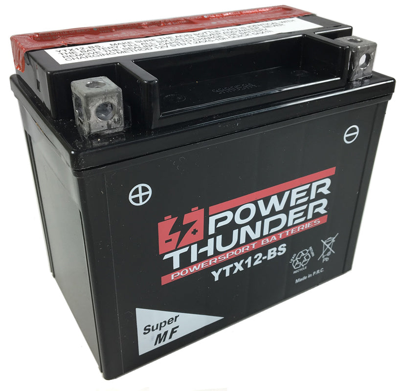 Batería Power Thunder CTX12-BS Sin Mantenimiento