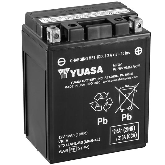 Batería Yuasa YTX14AHL-BS Alto Rendimiento