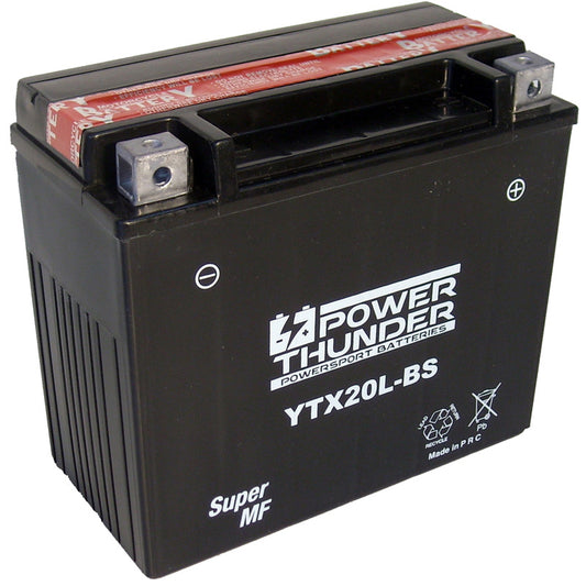 Batería Power Thunder CTX20L-BS Sin Mantenimiento