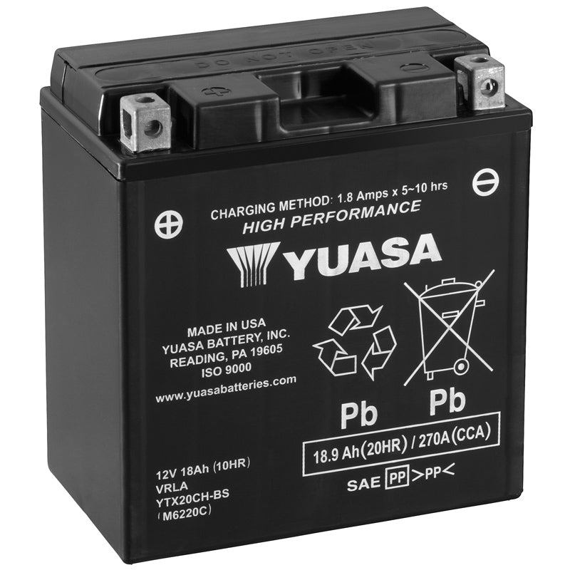 Batería Yuasa YTX20CH-BS Alto Rendimiento
