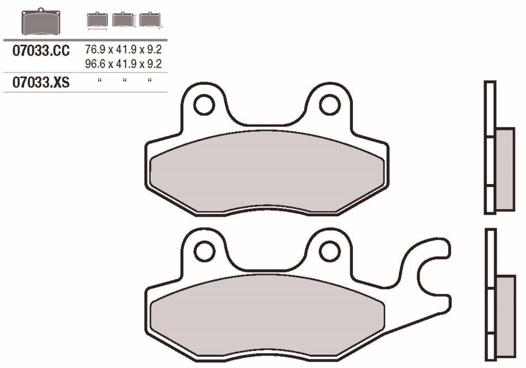 Pastillas freno Brembo sinterizadas (07033XS)