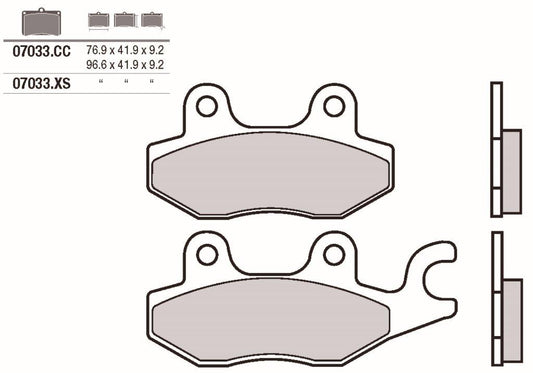Pastillas freno Brembo sinterizadas (07033XS)