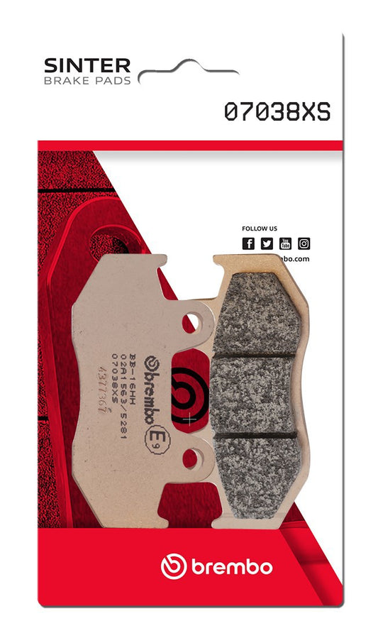 Pastillas freno Brembo sinterizadas (07038XS)