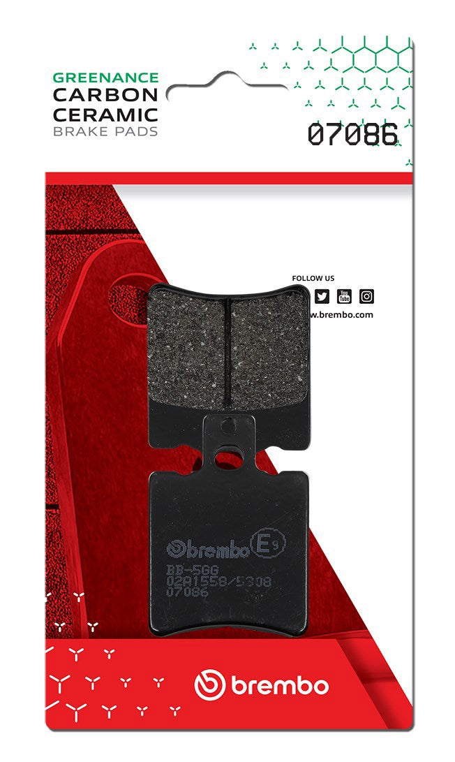 Pastillas de freno Brembo genuinas (7086)