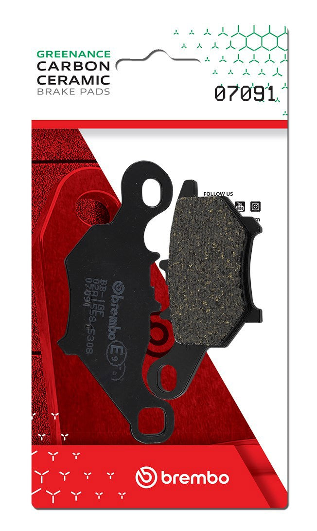 Pastillas de freno Brembo genuinas (7091)