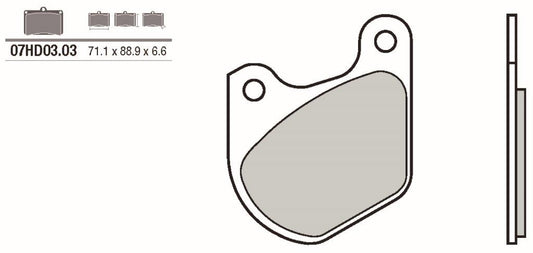 Pastillas de freno Brembo genuinas (07HD0303)