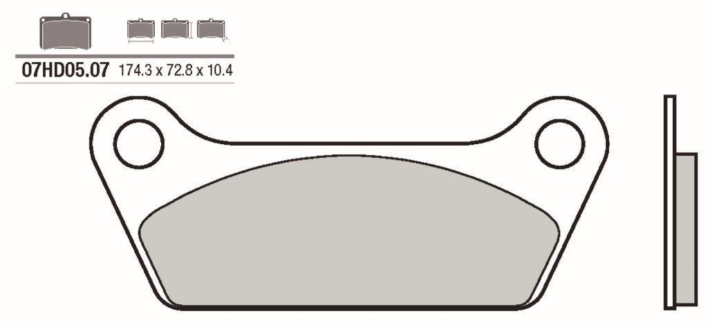 Pastillas de freno Brembo genuinas (07HD0507)