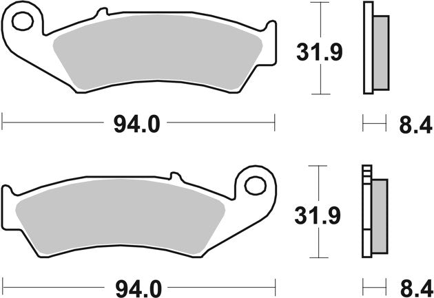 Pastillas de freno Brembo genuinas (07HO2911)