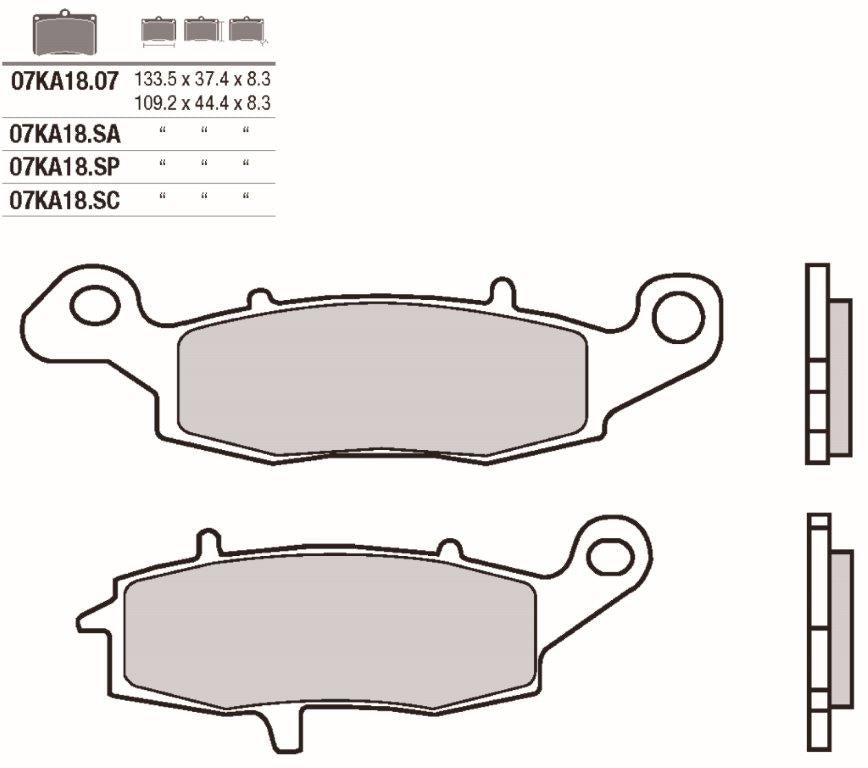 Pastillas freno Brembo Racing SC genuino