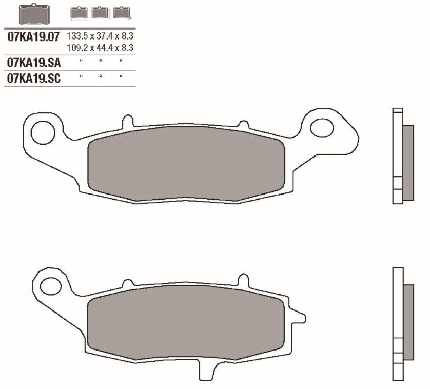 Pastillas freno Brembo Racing SC genuino