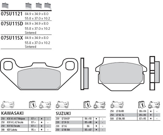 Pastillas de freno Brembo genuinas