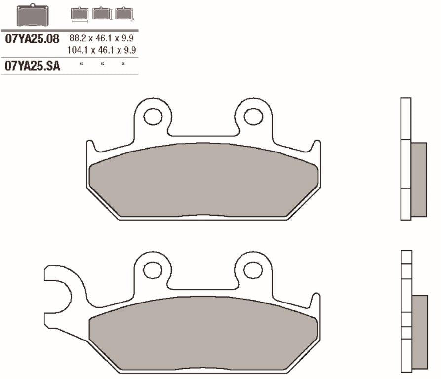 Pastillas de freno Brembo orgánicas