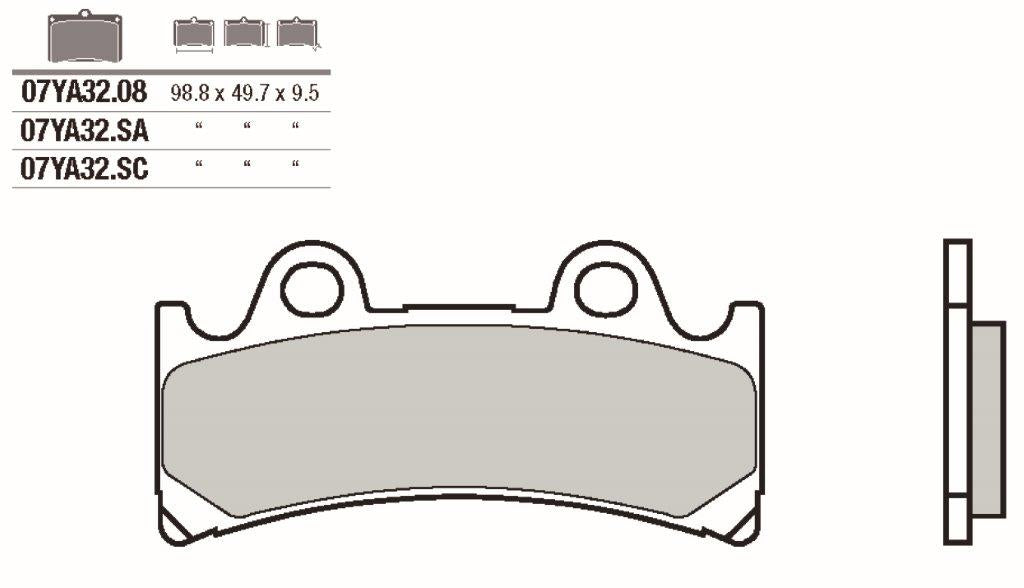 Pastillas freno Brembo Racing SC genuino