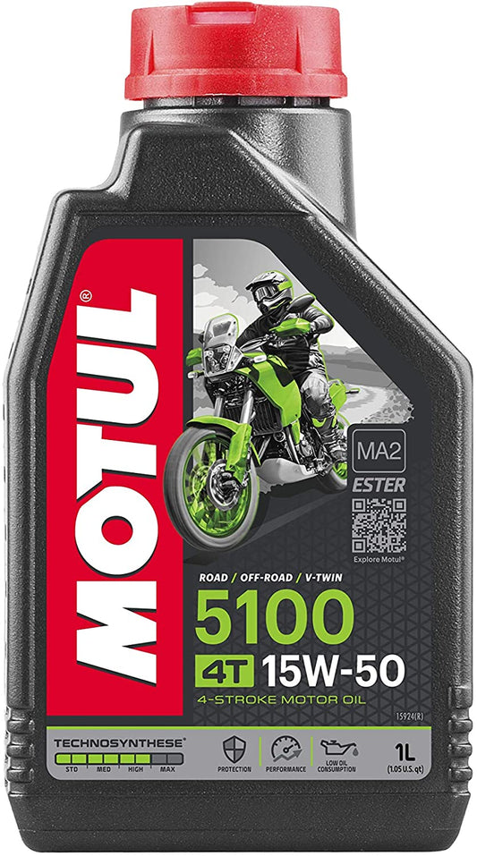 Aceite MOTUL 5100 15W50 4T 1L (104080)
