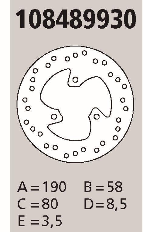 Disco BREMBO Genuine  APRILIA/PIAGGIO 50