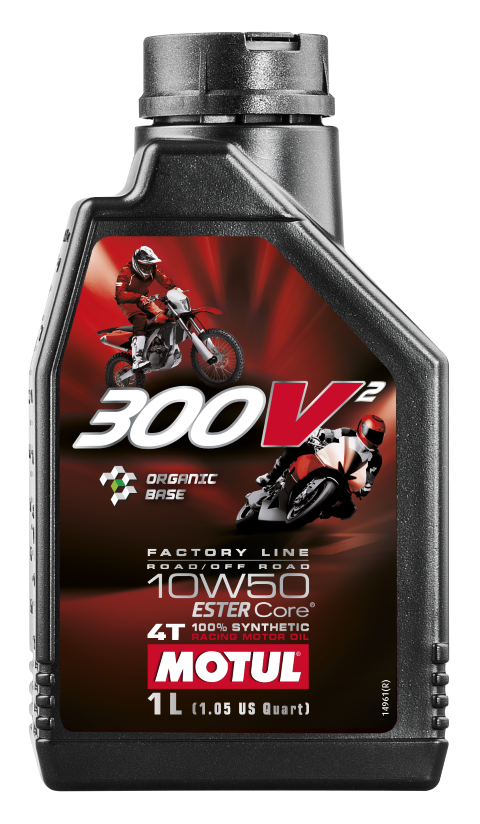 Aceite MOTUL 300V 4T Factory Line 10W50 1L (108586)