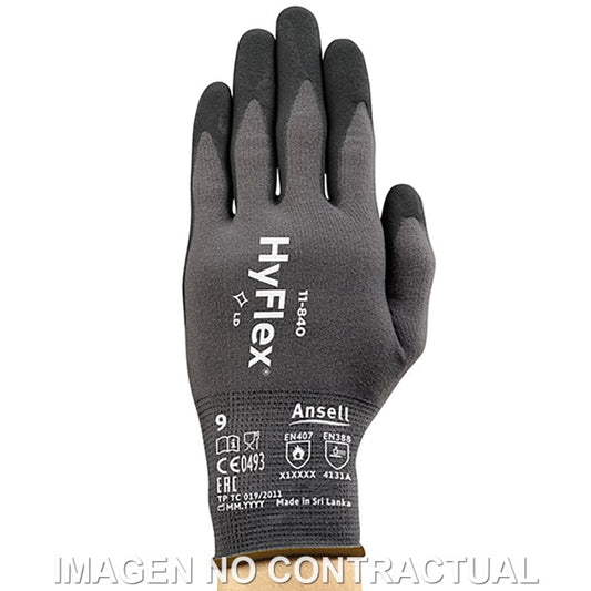 GUANTES ANSELL HYFLEX 11-840 TALLA 8 (medida M)