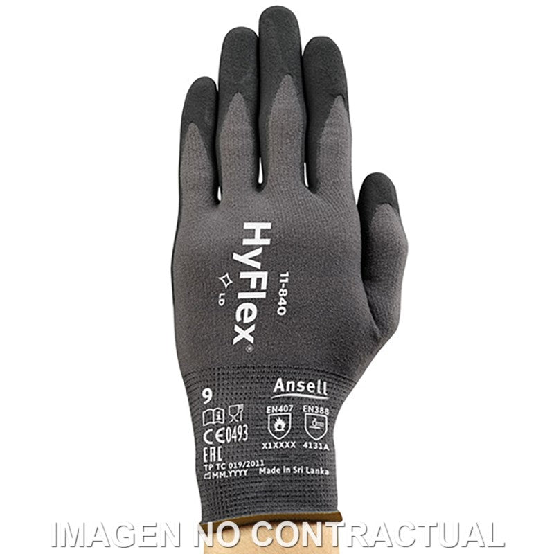 GUANTES ANSELL HYFLEX 11-840 TALLA 9 (medida L)