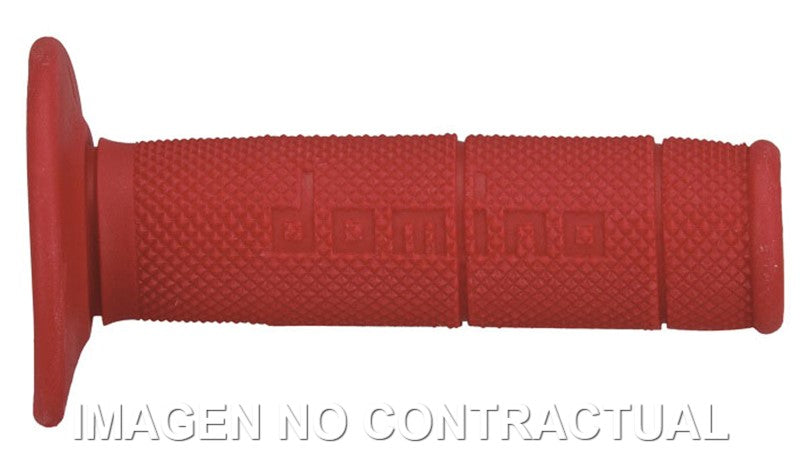 Puños Domino OFF Road Rojos Cerrados D 22 mm L 118 mm