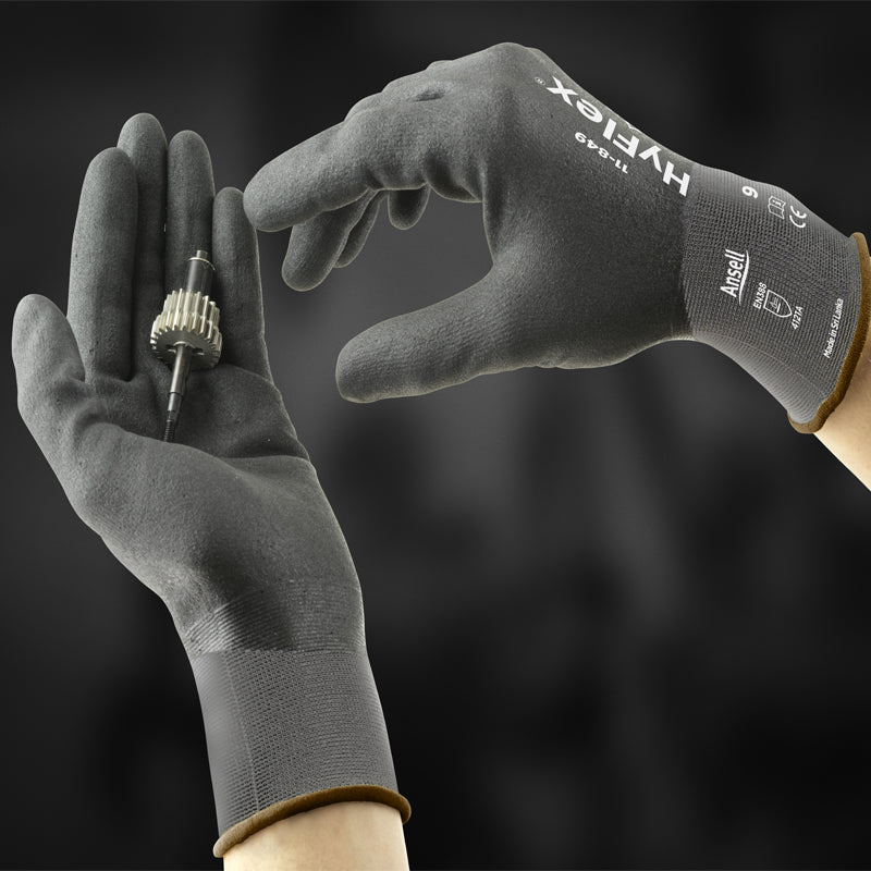 GUANTES ANSELL HYFLEX 11-849 TALLA 8 (medida M)