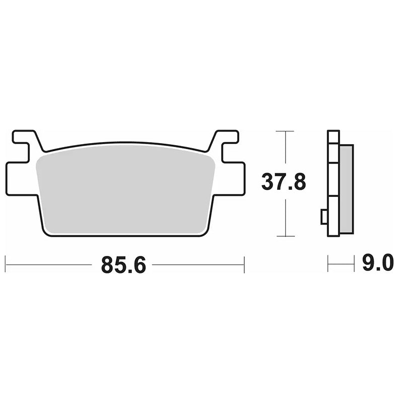 Pastilla de freno SBS P238-HF
