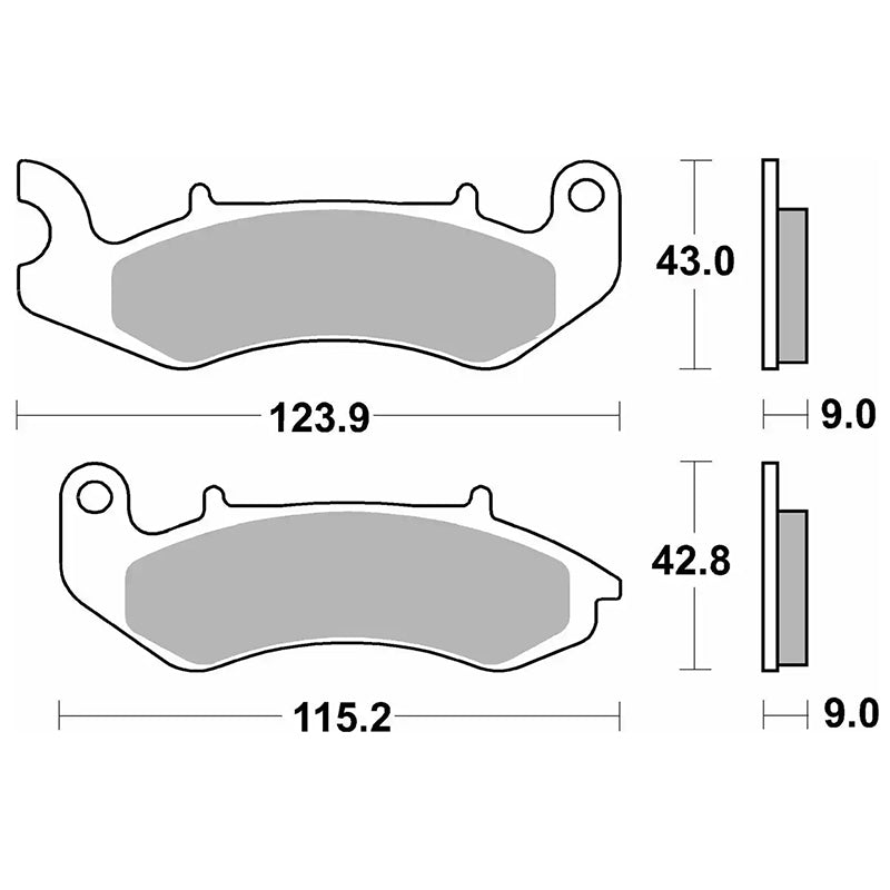 Pastilla de freno SBS P232-HF