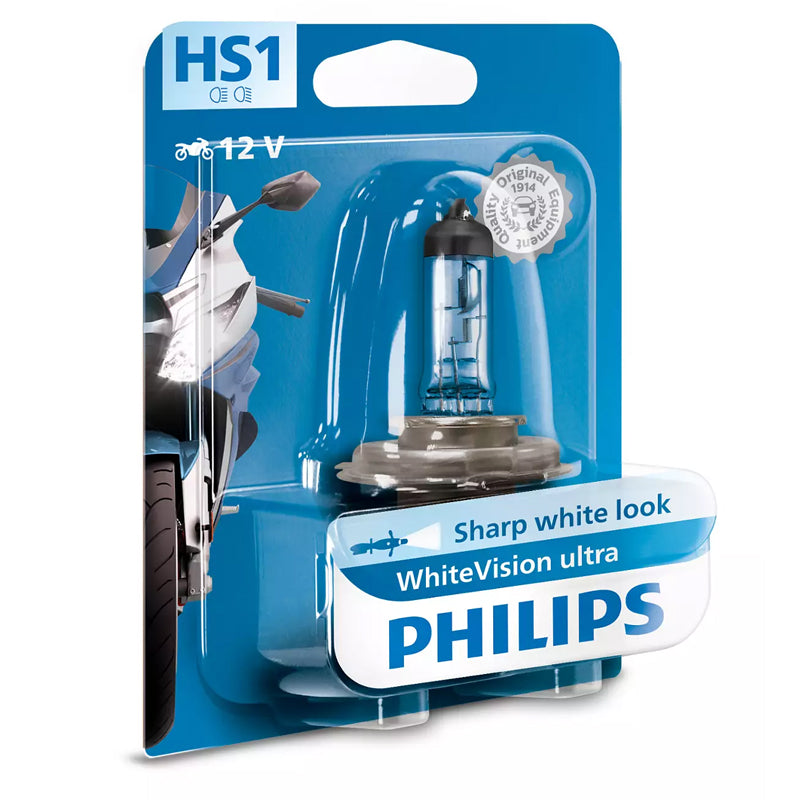 LAMPARA PHILIPS HALOGENA HS1 WHITEVISION ULTRA 12V