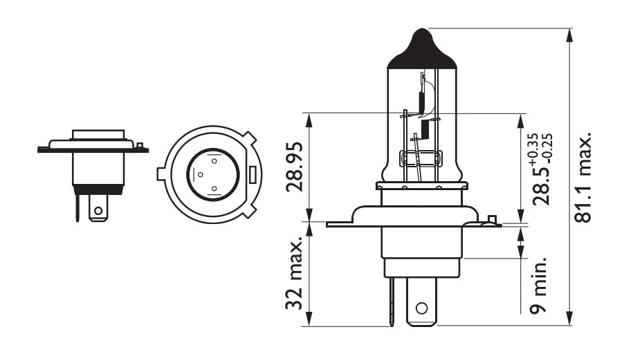 Lámpara Philips de óptica Halógena HS1 City Vision 12V 35/35W