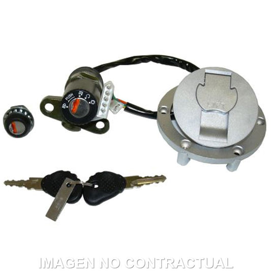 Kit llaves contacto, sillín y depósito Derbi GPR-50