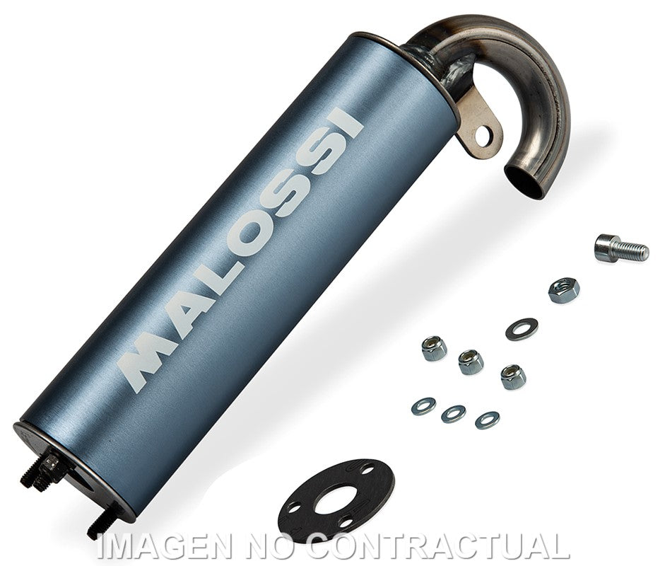 Silencioso aluminio Malossi escape Flip Homologado