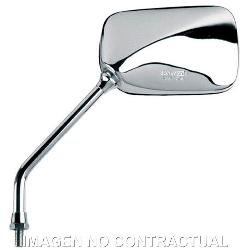 Espejo HERT cromado Moto Custom Izquierdo