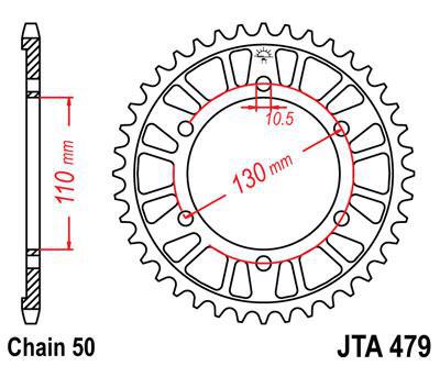Corona JT Sprockets Acero JTR479.45