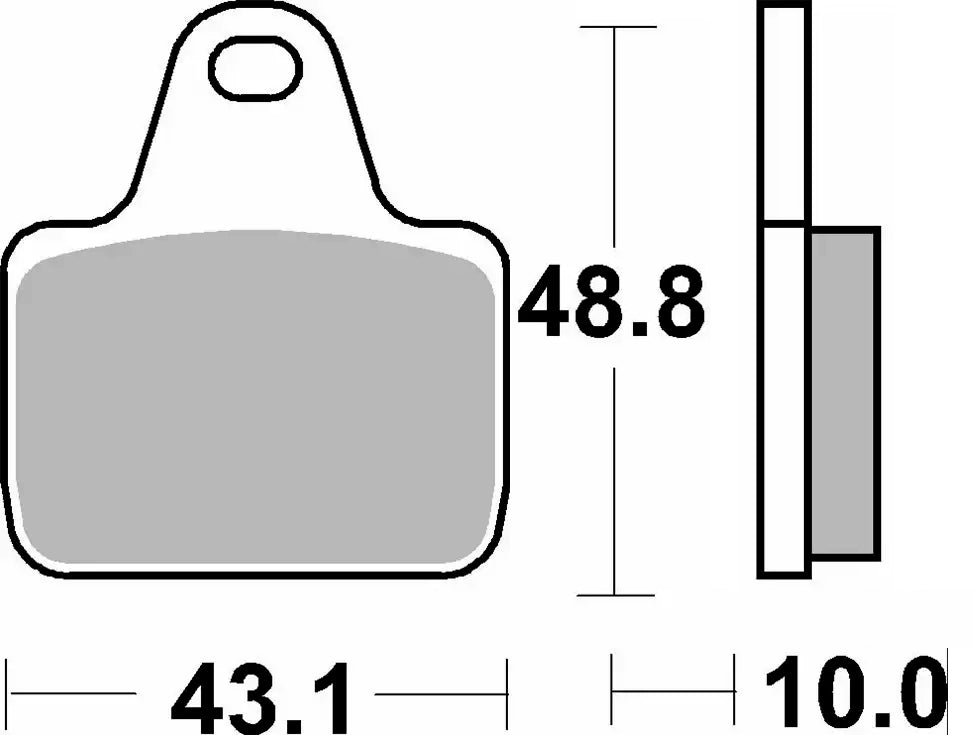 Pastilla de freno SBS P805-DS1