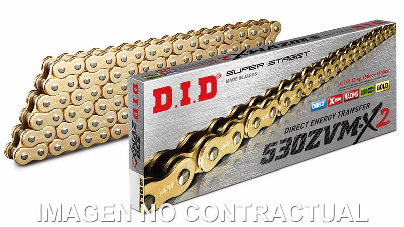 Cadena DID 530 ZVM-X2 (G&G) x 120 R