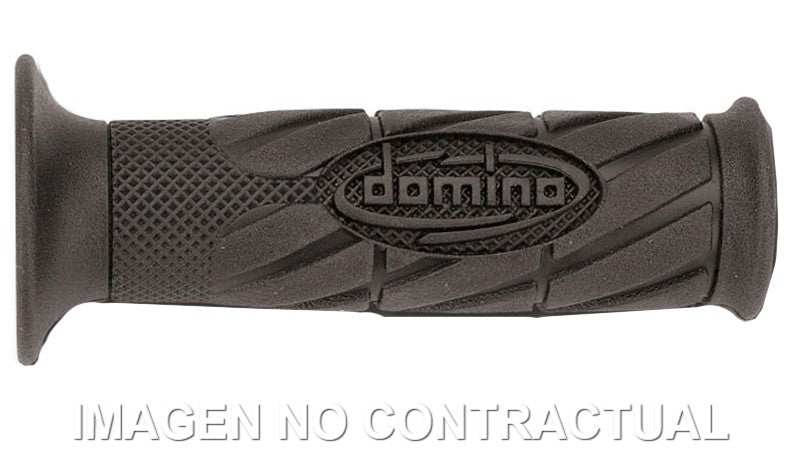 Puños Domino Scooter con Logo Negros abiertos Abiertos D 22 mm L 120 mm