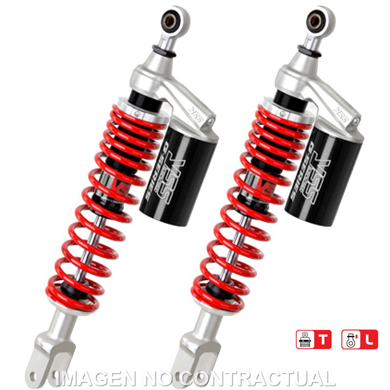 Juego Amortiguadores Traseros YSS Gas Eco Line c/Botella superior Honda Forza 300