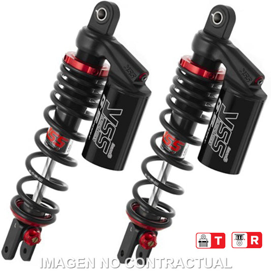 Juego Amortiguadores Traseros YSS Gas Top Line c/Botella superior Yamaha N-Max 125