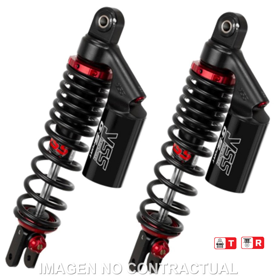 Juego Amortiguadores Traseros YSS Gas Top Line c/Botella superior Honda PCX 125