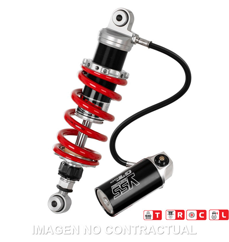 Amortiguador Trasero YSS Gas Top Line c/Botella con latiguillo Cagiva Raptor 650