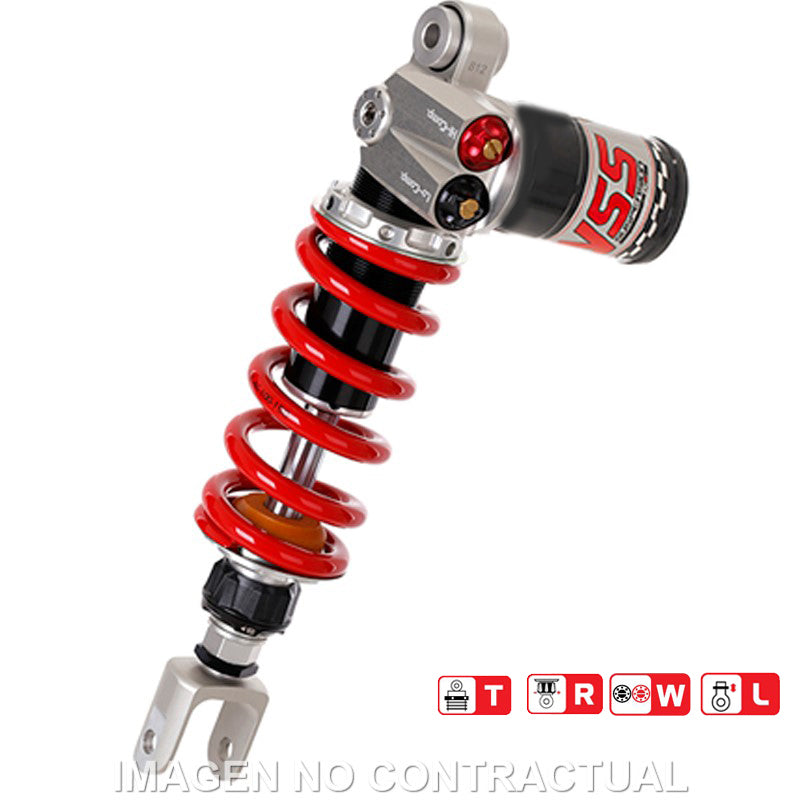 Amortiguador Trasero YSS Gas Top Line c/Botella superior Honda CBR250RR