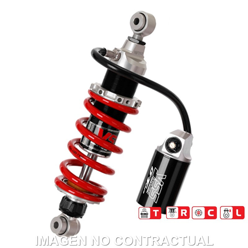 Amortiguador Trasero YSS Gas Top Line c/Botella con latiguillo Honda CBR 500 R