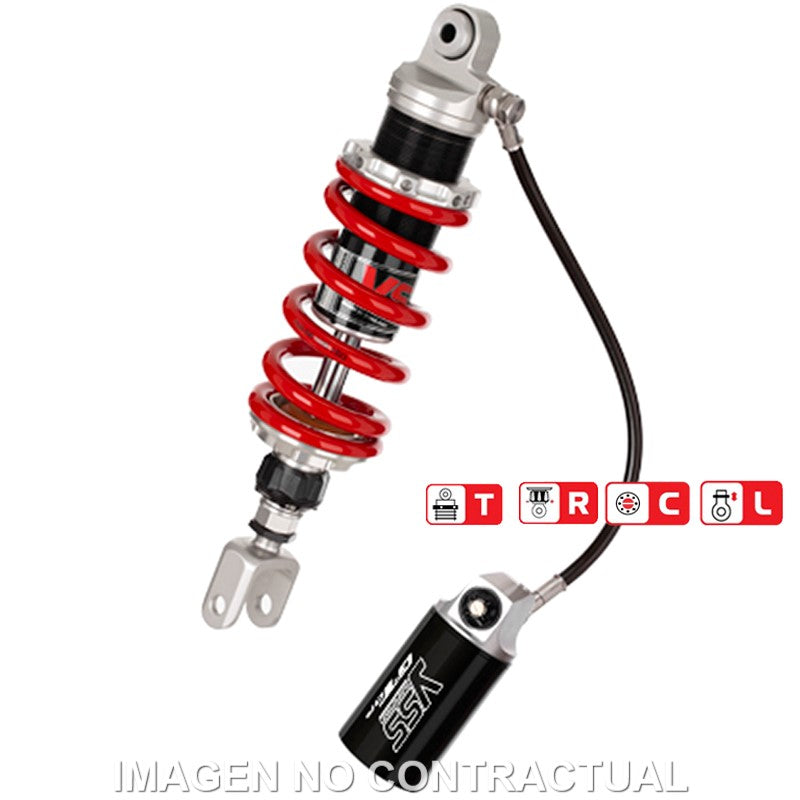 Amortiguador Trasero YSS Gas Top Line c/Botella con latiguillo Kawasaki Ninja 300