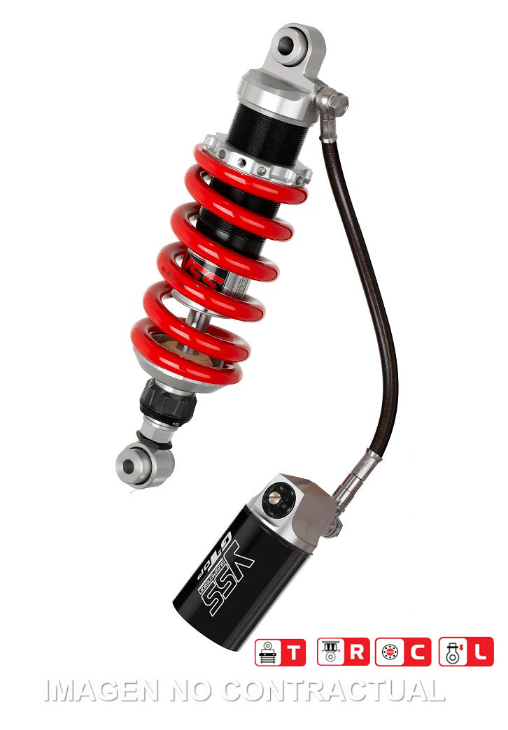 Amortiguador Trasero YSS Gas Top Line c/Botella con latiguillo Kawasaki ER6