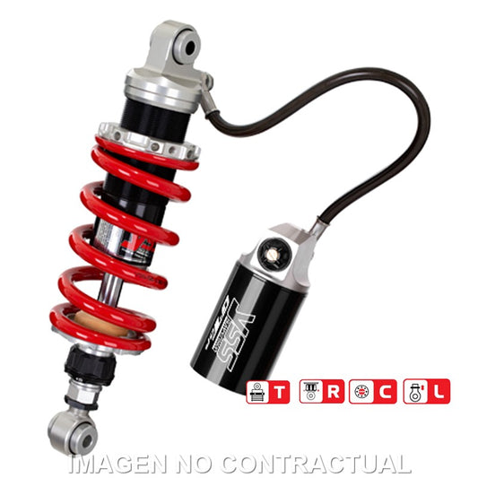 Amortiguador Trasero YSS Gas Top Line c/Botella con latiguillo Kawasaki Z 650